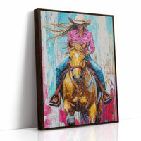 AL0788 - Premium Art Print - Brown Framed Canvas image 1