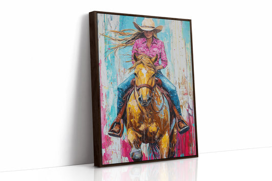 AL0788 - Premium Art Print - Brown Framed Canvas image 1