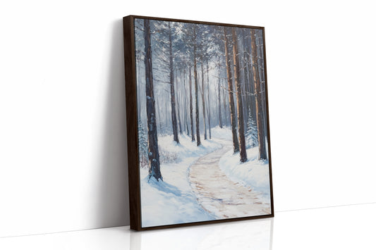 AL0801 - Premium Art Print - Brown Framed Canvas image 1