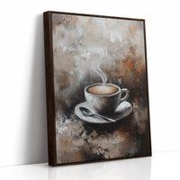 AL0804 - Premium Art Print - Brown Framed Canvas image 1