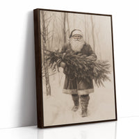 AL0806 - Premium Art Print - Brown Framed Canvas image 1