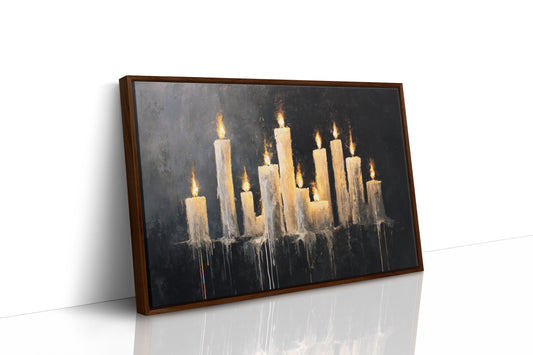 JK1364 - Premium Art Print - Brown Framed Canvas image 1