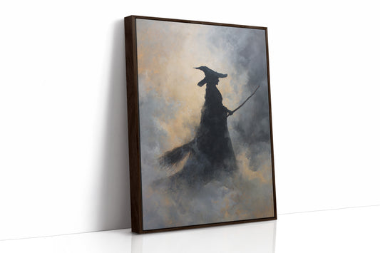 JK1372 - Premium Art Print - Brown Framed Canvas image 1