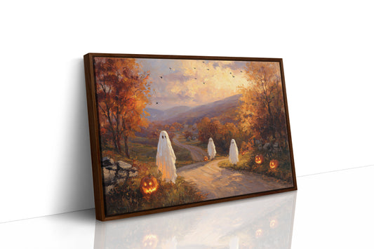 JK1373 - Premium Art Print - Brown Framed Canvas image 1