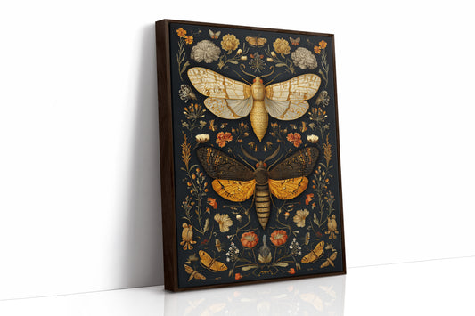 JK1374 - Premium Art Print - Brown Framed Canvas image 1