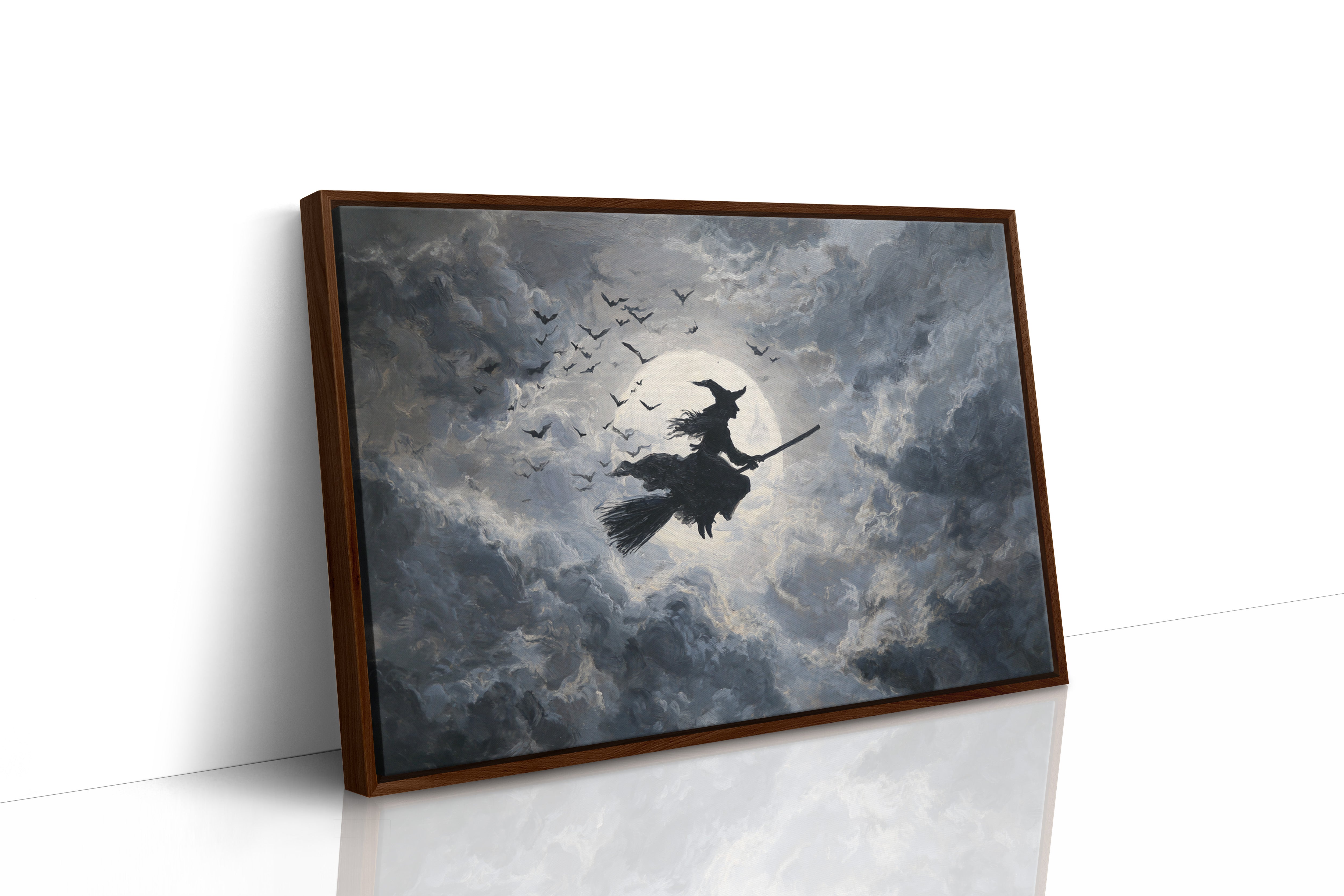 JK1376 - Premium Art Print - Brown Framed Canvas image 1