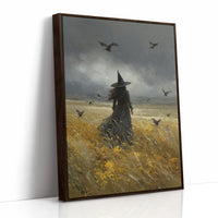 JK1377 - Premium Art Print - Brown Framed Canvas image 1