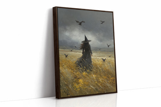 JK1377 - Premium Art Print - Brown Framed Canvas image 1