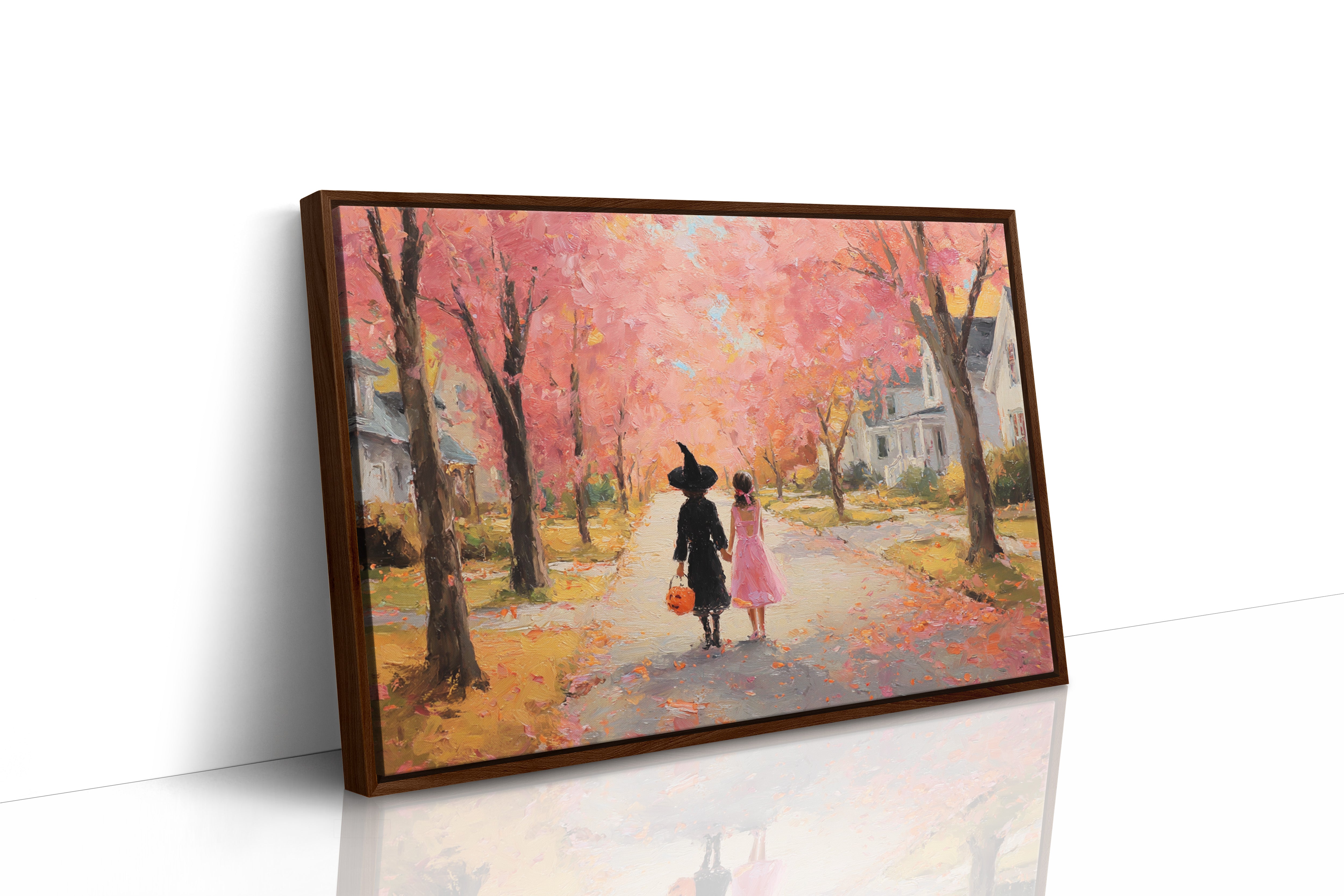 JK1379 - Premium Art Print - Brown Framed Canvas image 1