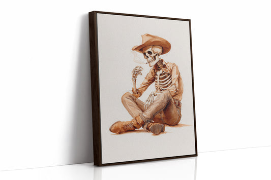 JK1380 - Premium Art Print - Brown Framed Canvas image 1