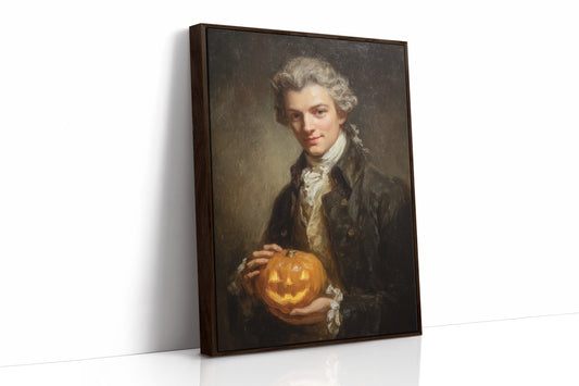 JK1382 - Premium Art Print - Brown Framed Canvas image 1