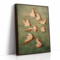 AL1987 - Premium Art Print - Brown Framed Canvas image 1