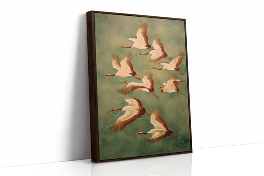 AL1987 - Premium Art Print - Brown Framed Canvas image 1
