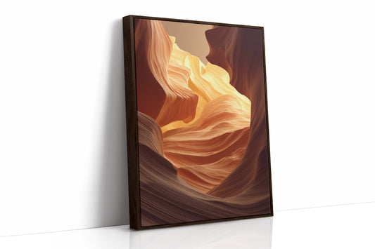 AL1881 - Premium Art Print - Brown Framed Canvas image 1
