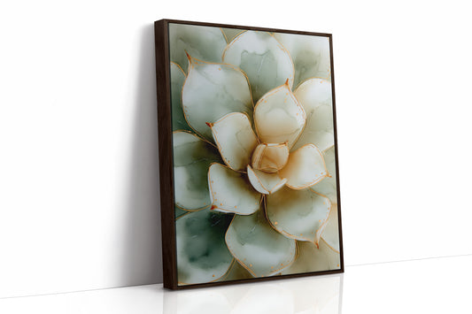 AL1878 - Premium Art Print - Brown Framed Canvas image 1
