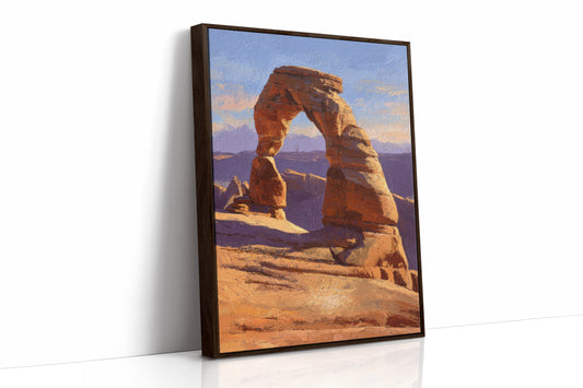 AL1879 - Premium Art Print - Brown Framed Canvas image 1