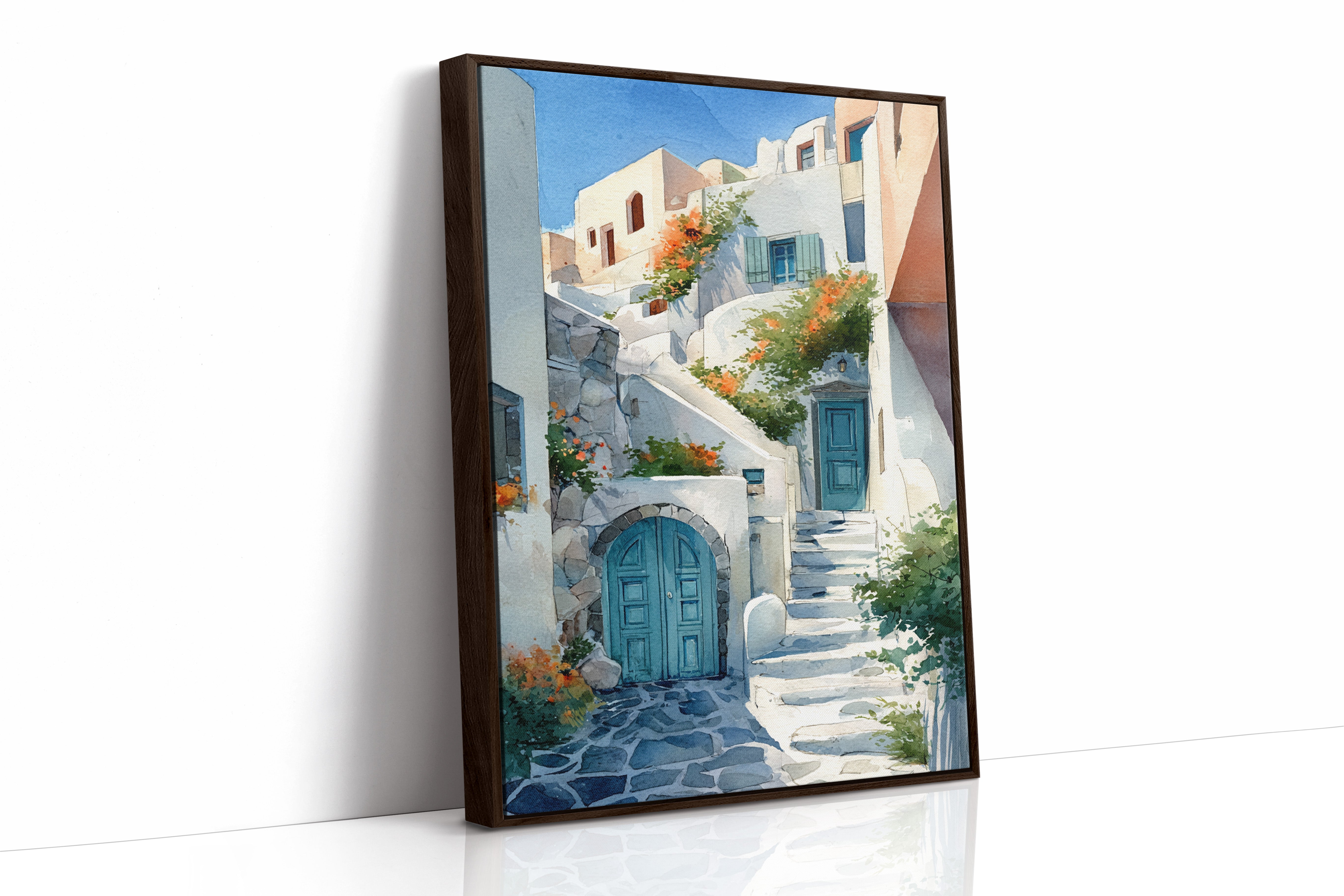 AL1868 - Premium Art Print - Brown Framed Canvas image 1