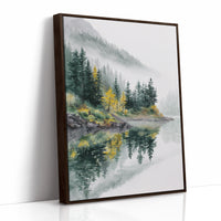 AL1860 - Premium Art Print - Brown Framed Canvas image 1