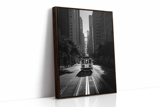 AL1861 - Premium Art Print - Brown Framed Canvas image 1
