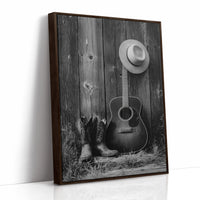 AL1863 - Premium Art Print - Brown Framed Canvas image 1