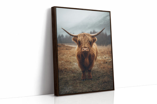AL1848 - Premium Art Print - Brown Framed Canvas image 1