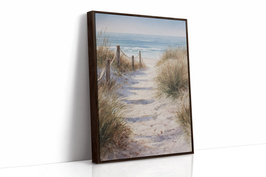 AL1855 - Premium Art Print - Brown Framed Canvas image 1