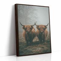 AL1837 - Premium Art Print - Brown Framed Canvas image 1