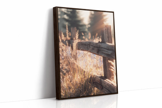 AL1838 - Premium Art Print - Brown Framed Canvas image 1