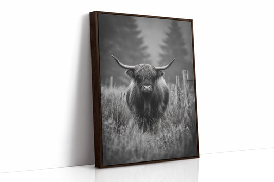 AL1829 - Premium Art Print - Brown Framed Canvas image 1