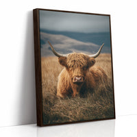 AL1835 - Premium Art Print - Brown Framed Canvas image 1