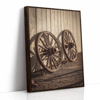 AL1819 - Premium Art Print - Brown Framed Canvas image 1