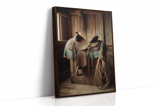 AL1821 - Premium Art Print - Brown Framed Canvas image 1