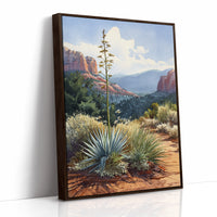 AL1823 - Premium Art Print - Brown Framed Canvas image 1