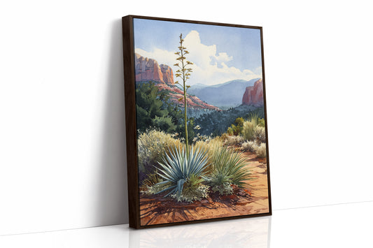 AL1823 - Premium Art Print - Brown Framed Canvas image 1