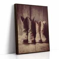 AL1810 - Premium Art Print - Brown Framed Canvas image 1
