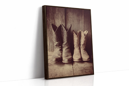 AL1810 - Premium Art Print - Brown Framed Canvas image 1