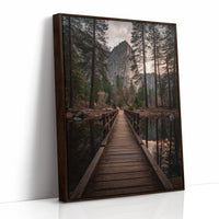 AL1807 - Premium Art Print - Brown Framed Canvas image 1