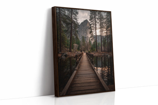 AL1807 - Premium Art Print - Brown Framed Canvas image 1
