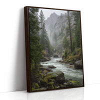 AL1808 - Premium Art Print - Brown Framed Canvas image 1
