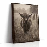 AL1809 - Premium Art Print - Brown Framed Canvas image 1