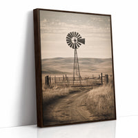 AL1811 - Premium Art Print - Brown Framed Canvas image 1
