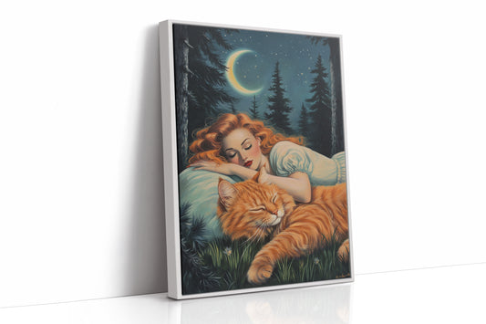 AL0003 - White Framed Canvas image 1