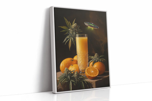 AL0004 - White Framed Canvas image 1