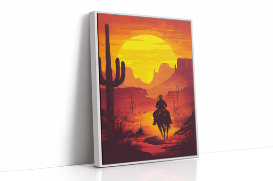 AL0007 - White Framed Canvas image 1