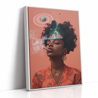 AL0010 - White Framed Canvas image 1
