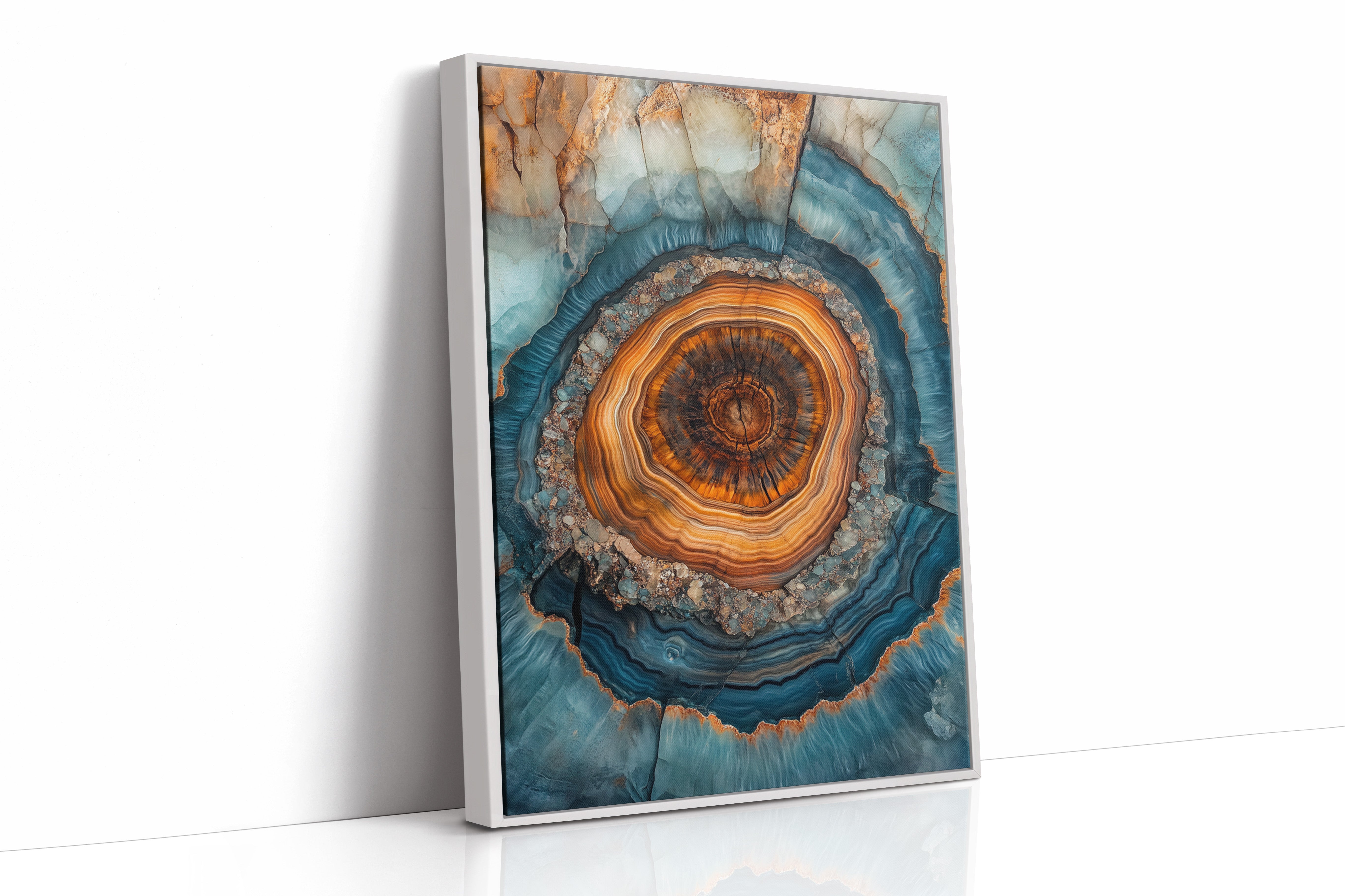 AL0012 - White Framed Canvas image 1