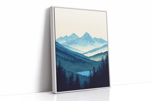 AL0016 - White Framed Canvas image 1