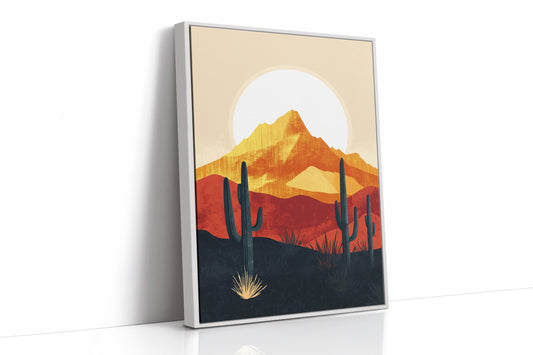 AL0017 - White Framed Canvas image 1