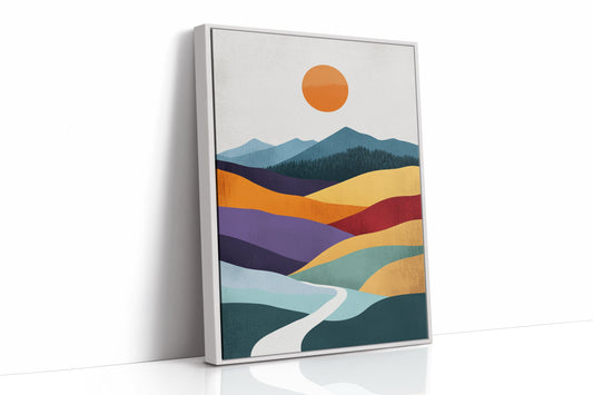 AL0018 - White Framed Canvas image 1