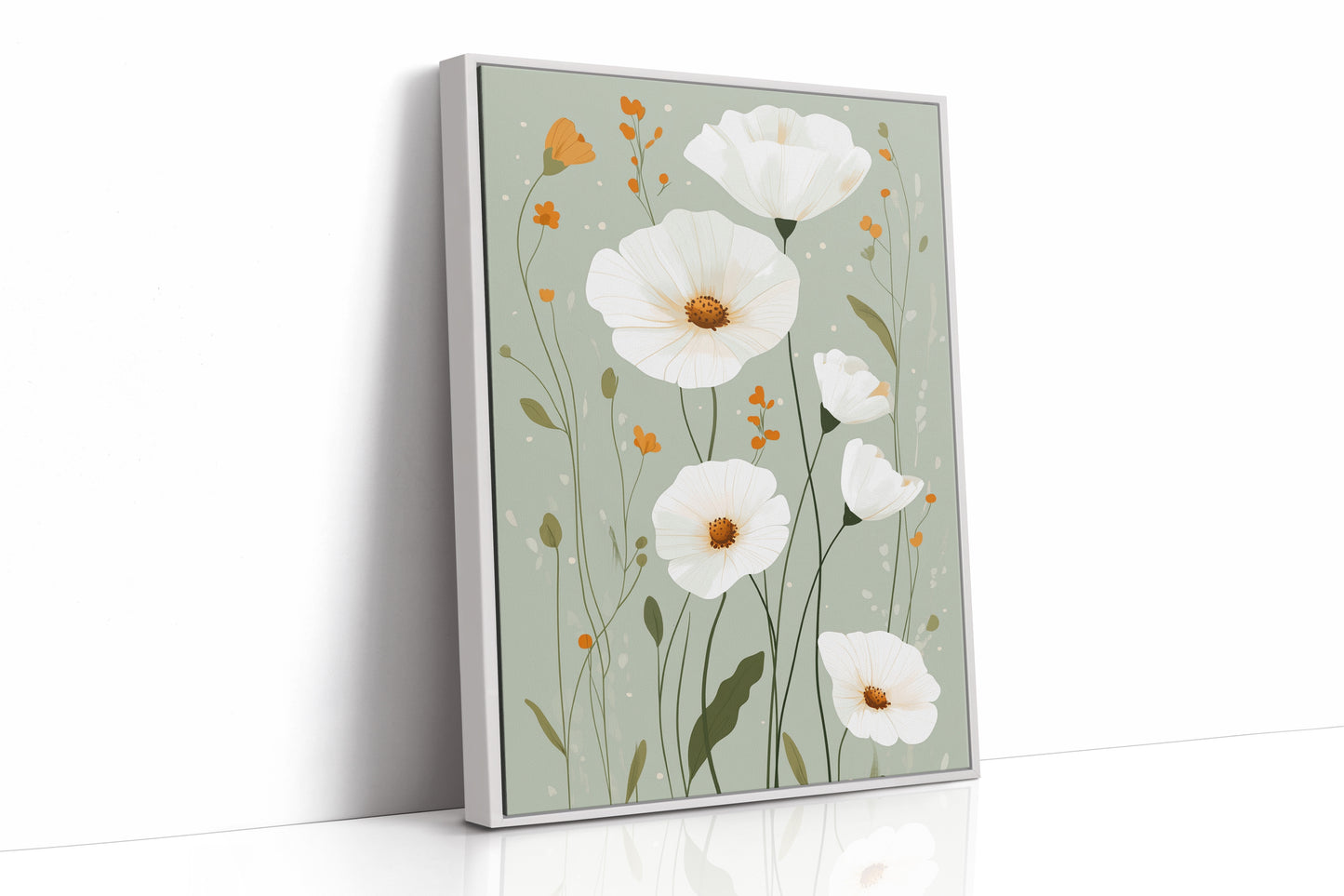 AL0020 - White Framed Canvas image 1